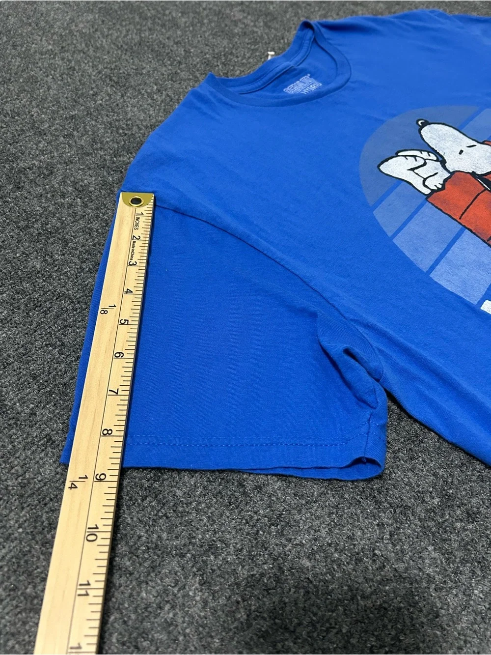 Peanuts Kids Blue Swim Coverup with Snoopy Graphic and Orange Doghouse